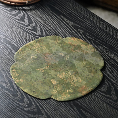 Handmade Chinese Zen Cloud Silk Tea Table Mat – Asian Home Decor