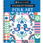 Brain Games - Sticker by Number: Folk Art (28 Images to Sticker) - Spiral