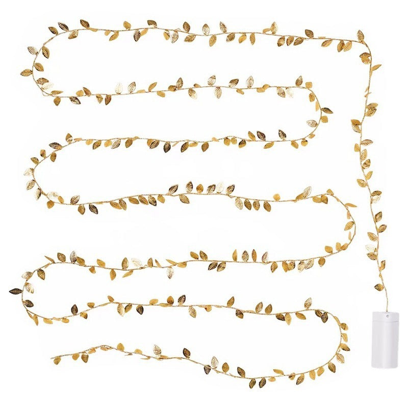 Christmas Decoration LED Golden Leaf Light