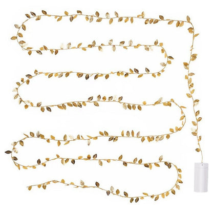 Christmas Decoration LED Golden Leaf Light