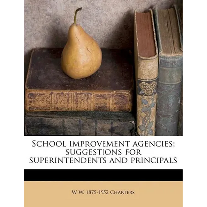 School Improvement Agencies; Suggestions for Superintendents and Principals - Paperback