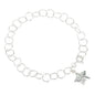 Diamond Cut Star Charm Bracelet