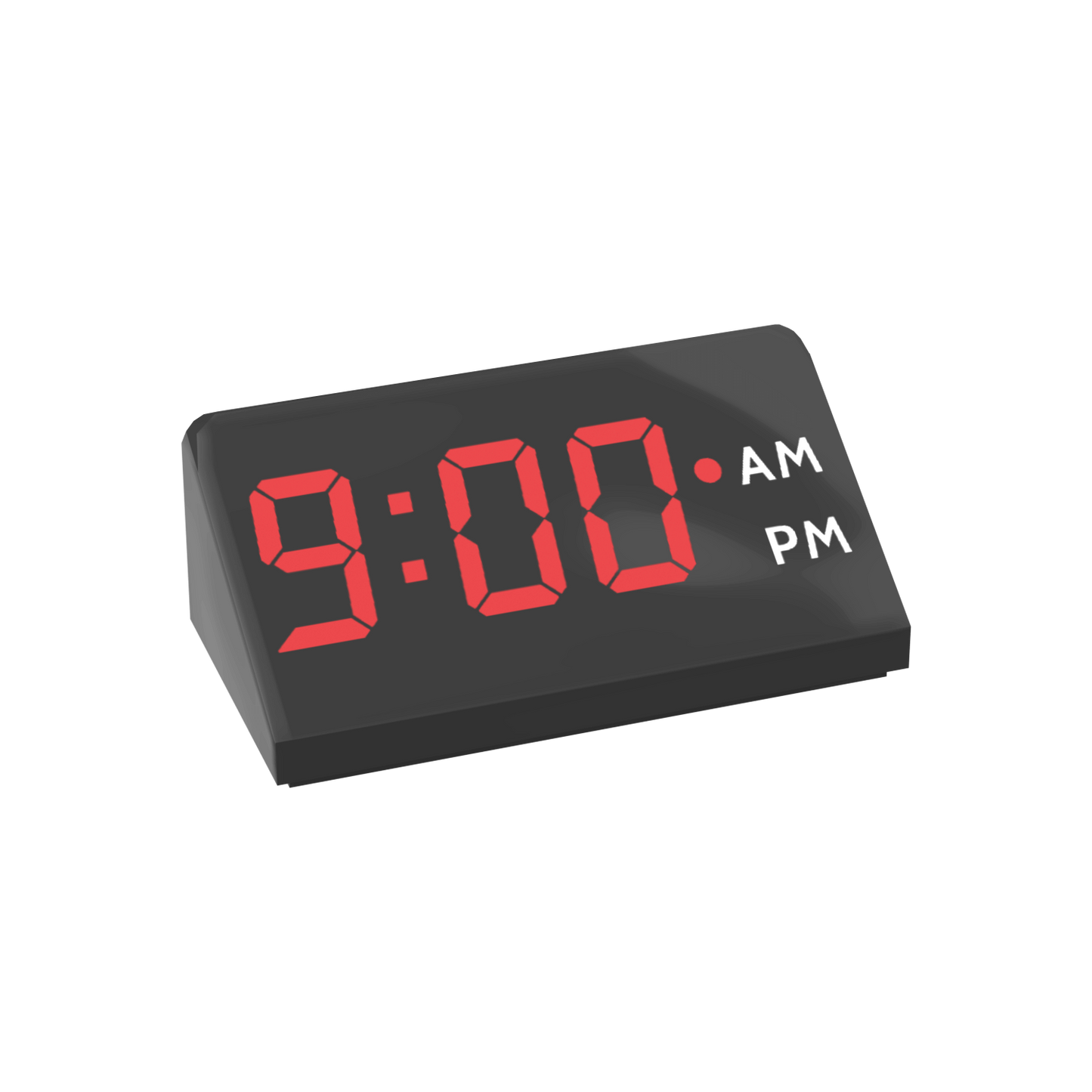 Alarm Clock - Minifig Scale - Custom Printed - Made Using LEGO® Parts