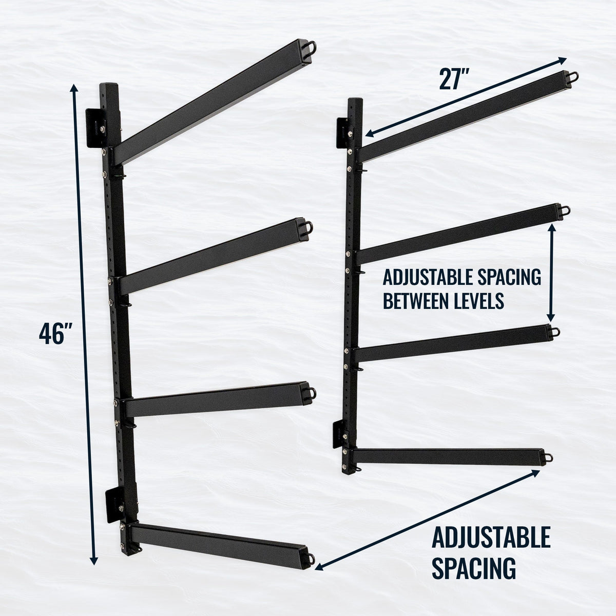 Shenandoah Kayak Rack | Outdoor Adjustable Storage | 4 Levels