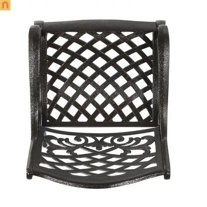 Outdoor Dining Chair Cast Aluminum Bronze 35" Set of 2
