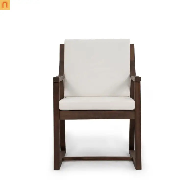 Outdoor Dining Chair Acacia Wood Mocha Set of 2