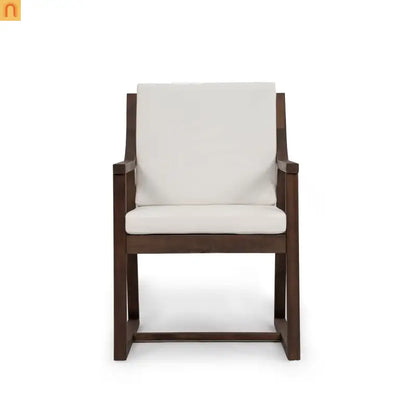 Outdoor Dining Chair Acacia Wood Mocha Set of 2
