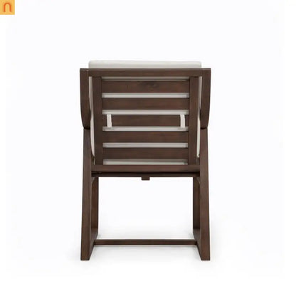 Outdoor Dining Chair Acacia Wood Mocha Set of 2