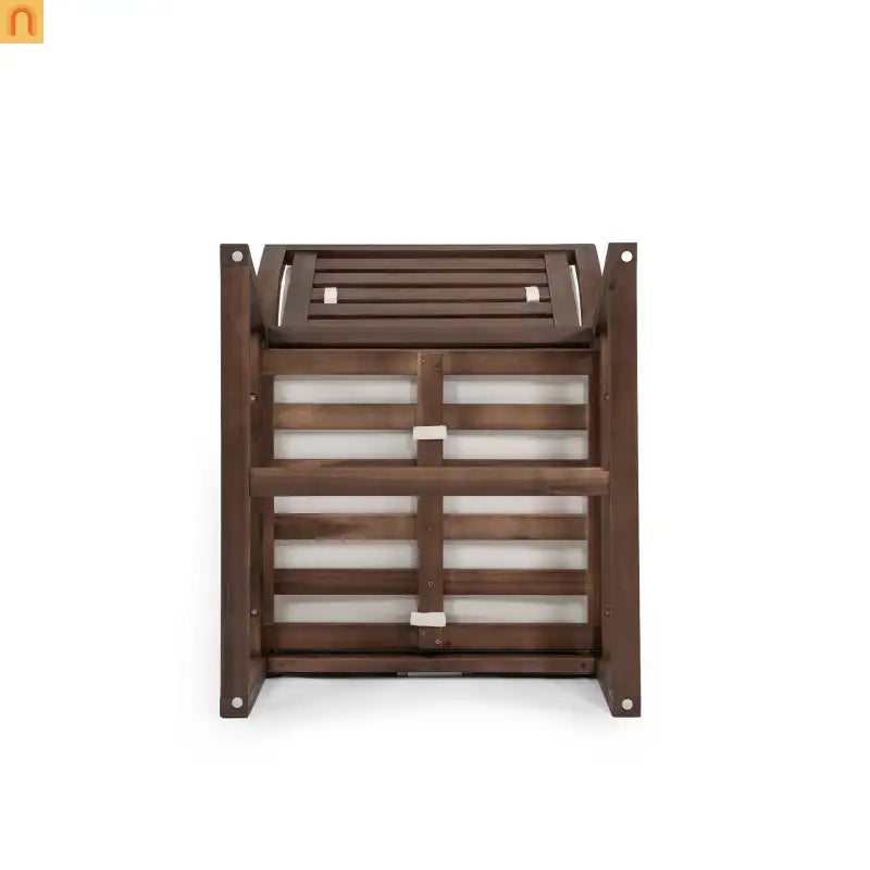 Outdoor Dining Chair Acacia Wood Mocha Set of 2
