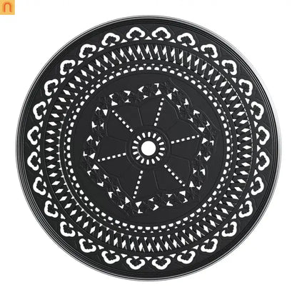 3 Piece Outdoor Dining Set 39" Cast Aluminum Table
