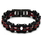 Diverse color motorcycle chain-style bracelet