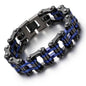 Diverse color motorcycle chain-style bracelet