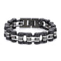 Diverse color motorcycle chain-style bracelet