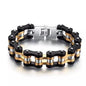 Diverse color motorcycle chain-style bracelet