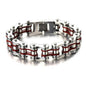 Diverse color motorcycle chain-style bracelet