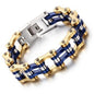 Diverse color motorcycle chain-style bracelet