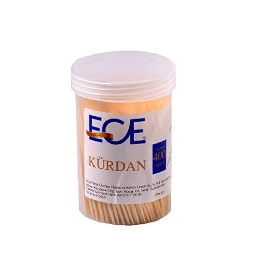 Ece Japanese-Style Wooden Toothpicks with Gelatin Coating, 200 Count - Eco-Friendly Party Toothpicks for Traditional Dining Experience
