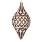 Copper White Wash Glass Ornament - Onion Shape