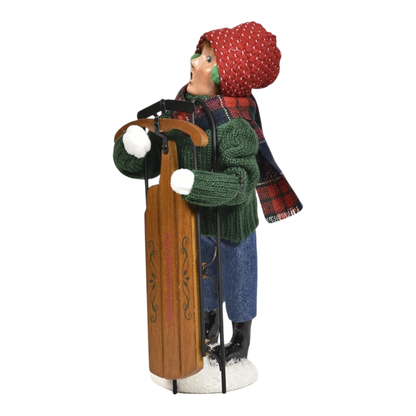 Winter Sports Family - Sledding Boy