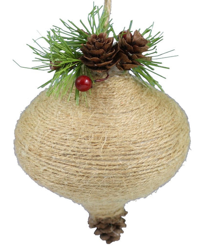 Burlap Holly - Finial