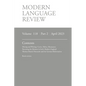 Modern Language Review (118: 2) April 2023 - Paperback