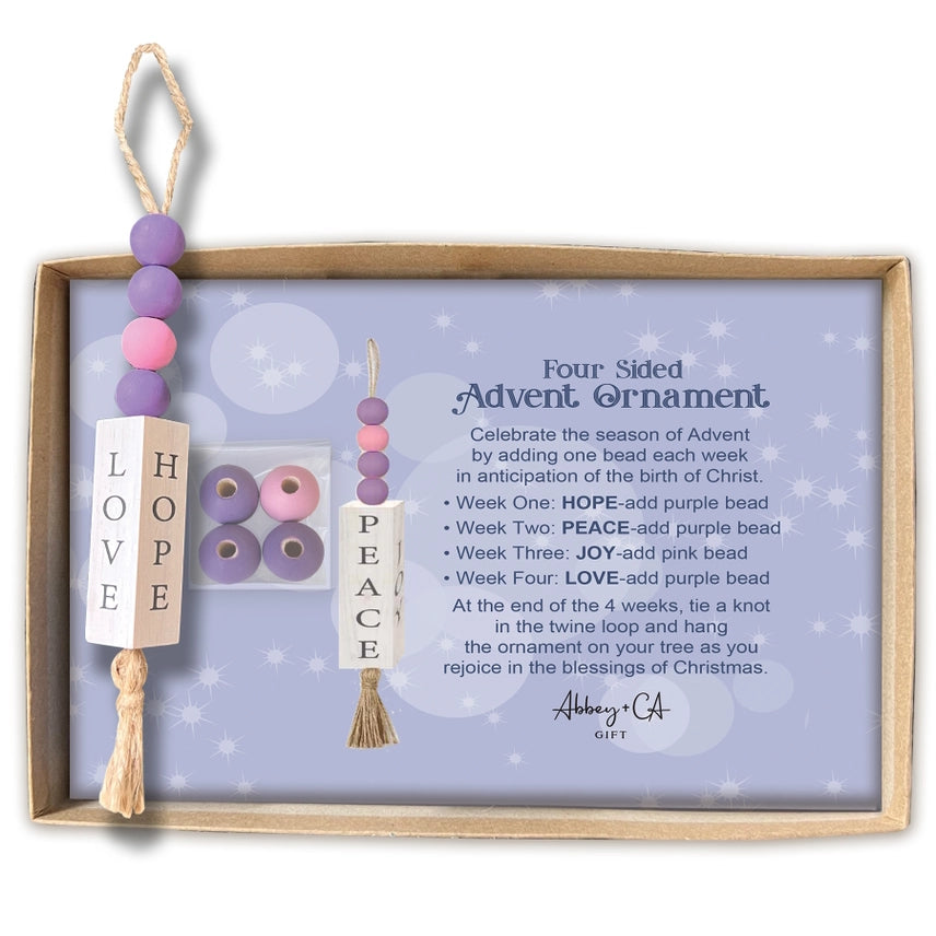 Four Sided Advent Ornament
