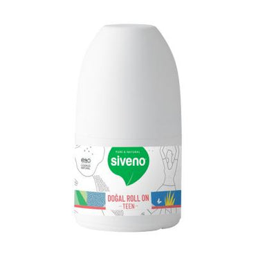 Siveno Natural Roll-On Teen Pink Deodorant - 50 ml, Natural Ingredients for Long-Lasting Odor Protection