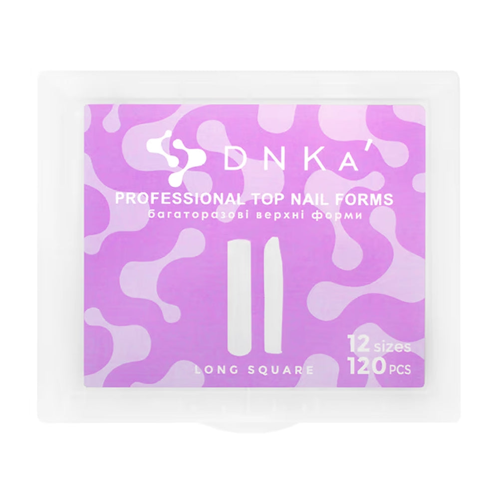DNKa - Top Nail Forms Long Square, 120pcs