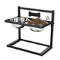 Dog Raised Bowls with Adjustable Height Stainless Steel