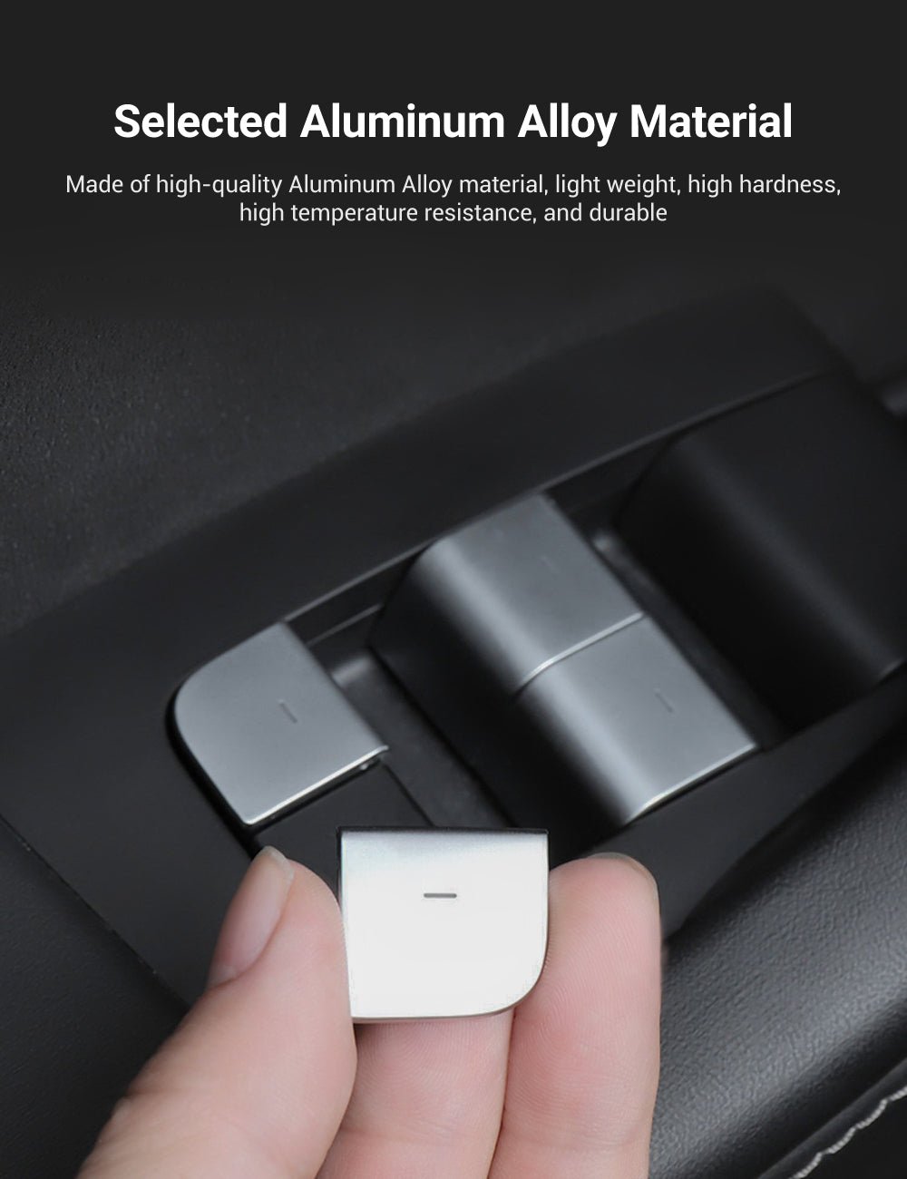 Door Button Glass Lifting Patch for Tesla Model 3/Y