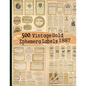 500 Vintage Gold Ephemera Labels 1887 - Paperback