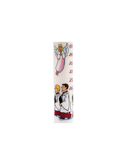 Advent Taper Candle - Angels and Choir Boys