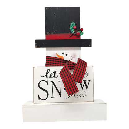 Snowman Block Decor -