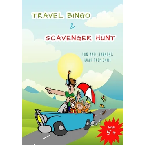 Travel Bingo and Scavenger Hunt: Road trip game - Paperback