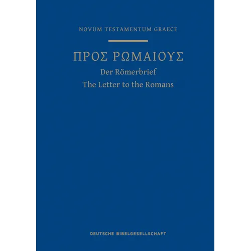 A Greek Scripture Journal for the Letter to the Romans: From the 28th Edition of the Nestle-Aland Novum Testamentum Graece - Paperback