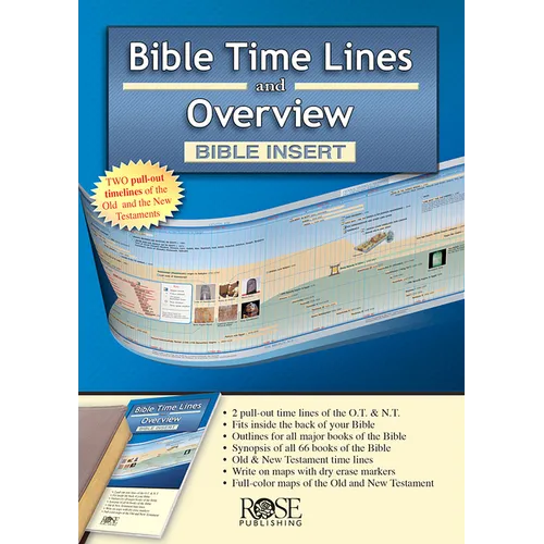 Bible Time Lines and Overview - Bible Insert - Paperback