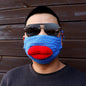 Dreadlocks helmet hood & Sausage-lips mask