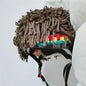 Dreadlocks helmet hood & Sausage-lips mask