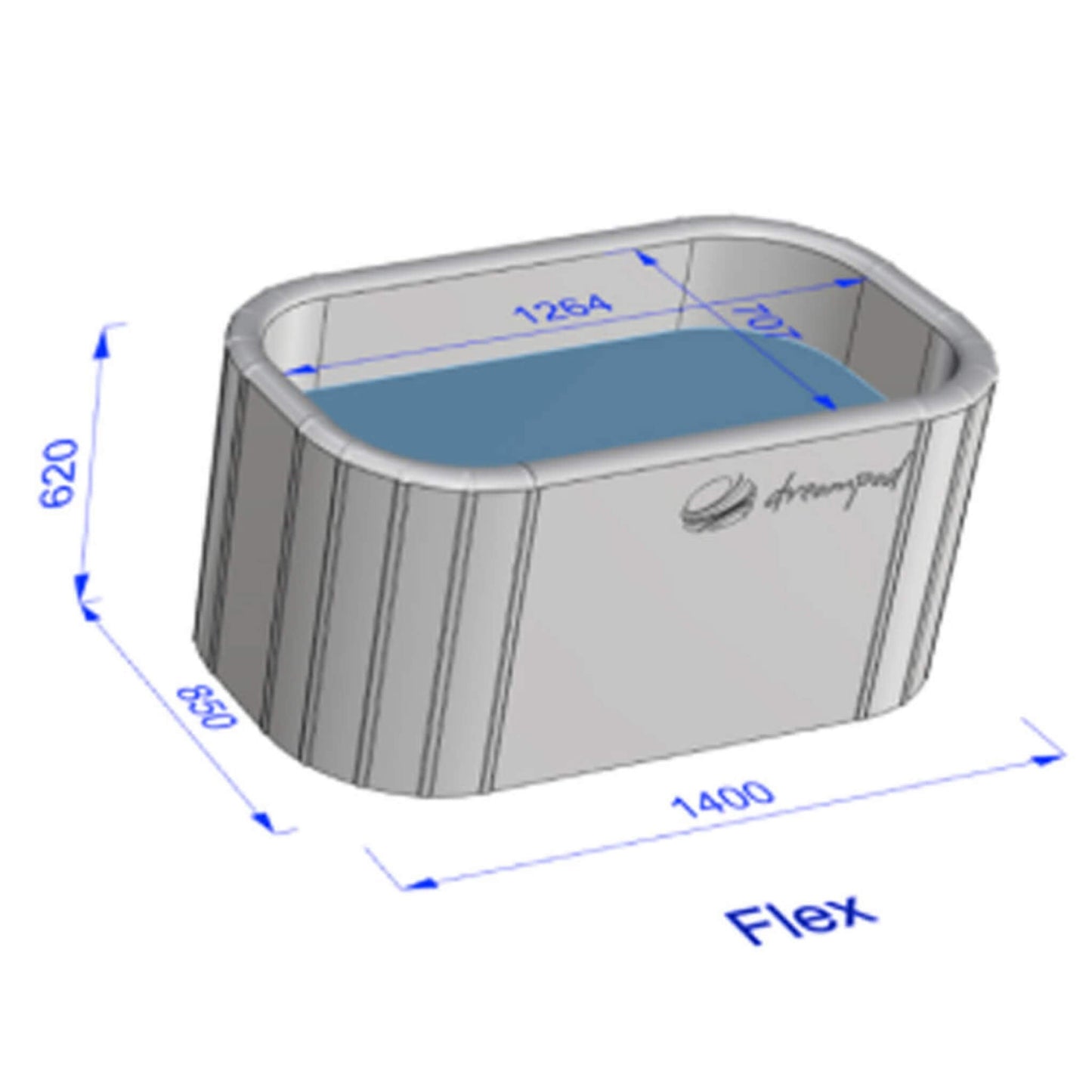 Dreampod Ice Bath Flex Premium Inflatable PVC Reinforced Floatation Tank [DPIB002BPO] (SAK15374)