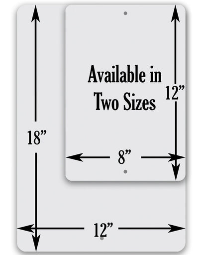 Drummer Parking Only - Metal Sign