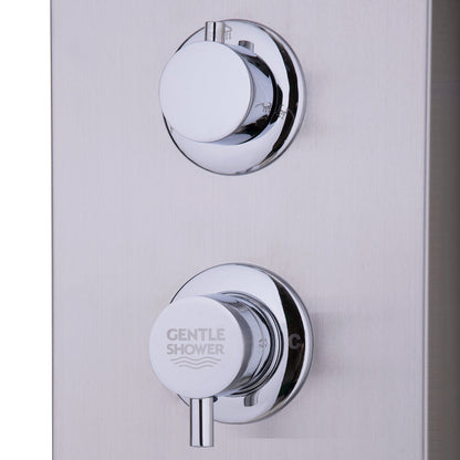 47 Inch Stainless Shower Panel with Massage Jets Hand Shower