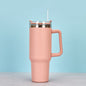 1200ml Stainless Steel Mug Coffee Cup Thermal Travel Car Auto Mugs T hermos 40 Oz Tumbler with Handle Straw Cup Drinkware New In