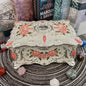 Ornate Pastoral-Style Jewelry Box – Velvet-Lined Gift for Girls & Women
