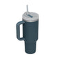 1200ml Stainless Steel Mug Coffee Cup Thermal Travel Car Auto Mugs T hermos 40 Oz Tumbler with Handle Straw Cup Drinkware New In