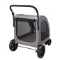 Pet Stroller - 4-Wheels Dog Stroller Carrier 160lbs Weight Capacity Portable