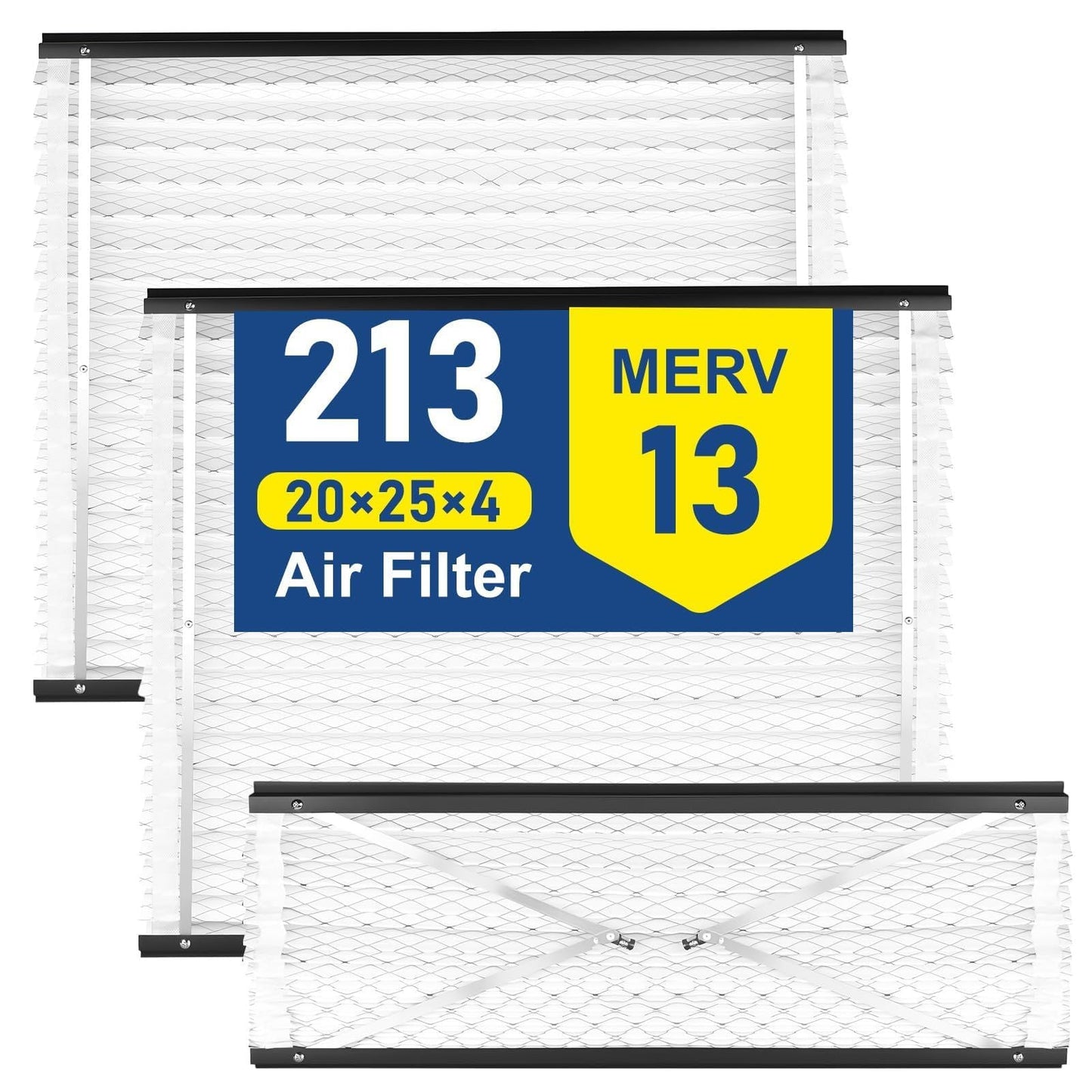 2Pack 413/410/210/213 Replacement Filter Compatible with AprilAire Size:16x25x4 Whole House Air Purifiers