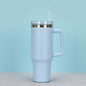 1200ml Stainless Steel Mug Coffee Cup Thermal Travel Car Auto Mugs T hermos 40 Oz Tumbler with Handle Straw Cup Drinkware New In