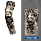 1 Pc Tattoo sleeves for summer outdoor sports, breathable, sweat absorbing, sun shading, seamless koi flower arm tattoo ice sleeves