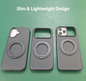 Magnetic Carbon Fiber Phone Case for iPhone 13 14 15 16 17 Series, Built-in Rotatable Kickstand Shockproof Protective Cover Compatible with MagSafe Wireless Charging