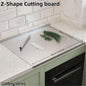 XXL 304 Stainless Steel Cutting Board  Anti-Slip & Mildew-Proof! No More Moldy Wooden Boards | Heavy-Duty & Food-Safe, Easy to Clean – Chop Meat, Knead Dough, Bake Prep All-in-One | Must-Have for Home